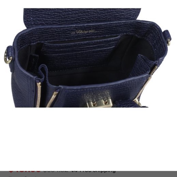 3.1 Phillip Lim Women's Blue Pashli Nano Satchel Bag - Picture 3 of 4